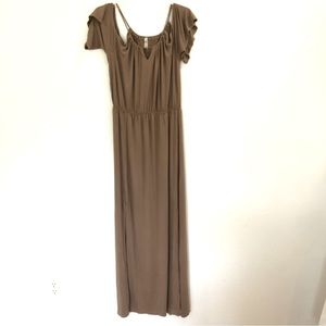 Love In Cold Shoulder Maxi Dress